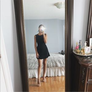 Black Zara Mini Dress with lace.